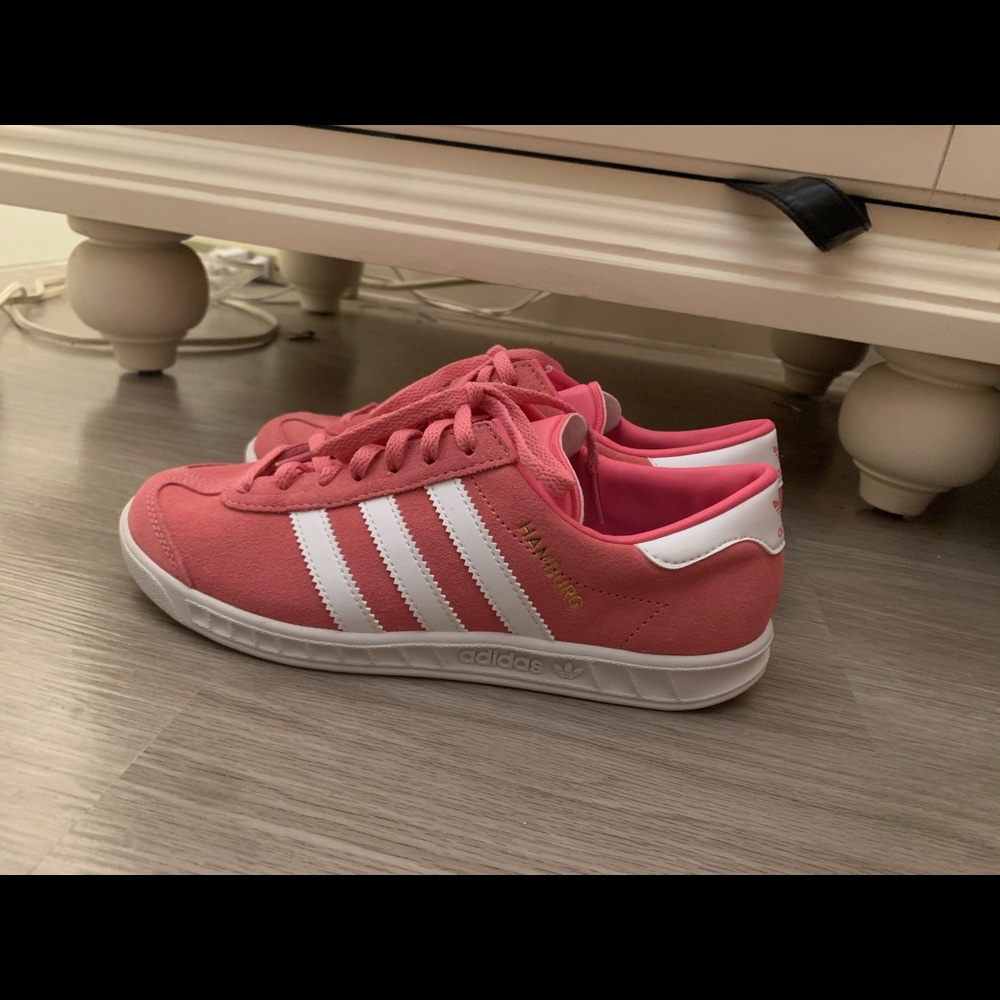 Barely worn pink adidas